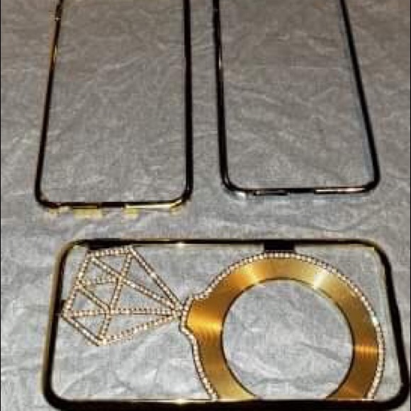 iPhone 6 Plus case die-cut diamond w rhinestones - Picture 2 of 7